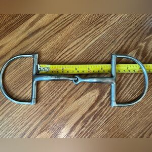 Korsteel - used 5” Dee ring curved mouth snaffle bit